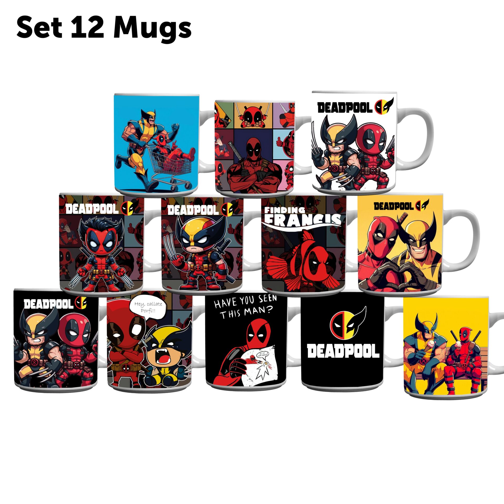 Mugs/pocillos: Set 4, Set 8, Set 12 - Imagen 3