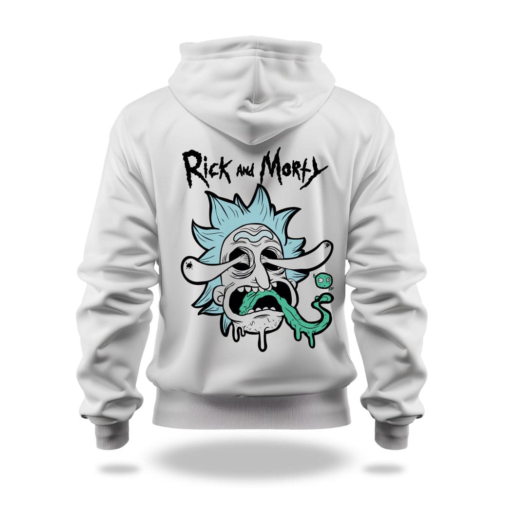 Hoodie Rick and Morty Blanco - Imagen 2